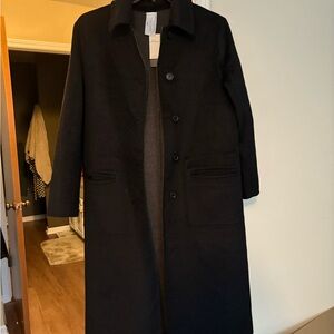 Banana Republic Black & Gray Reversible Coat